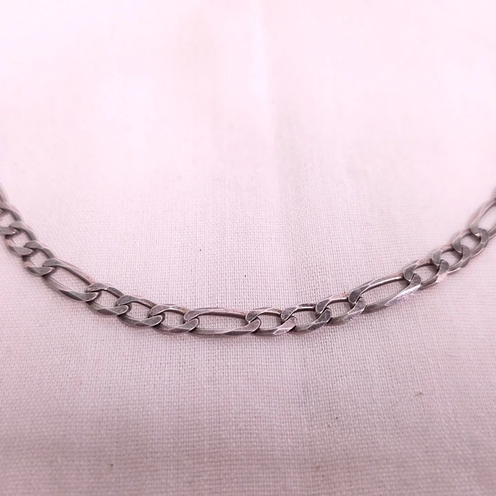 925 Sterling Silver Italy Curb Chain Necklace 30
